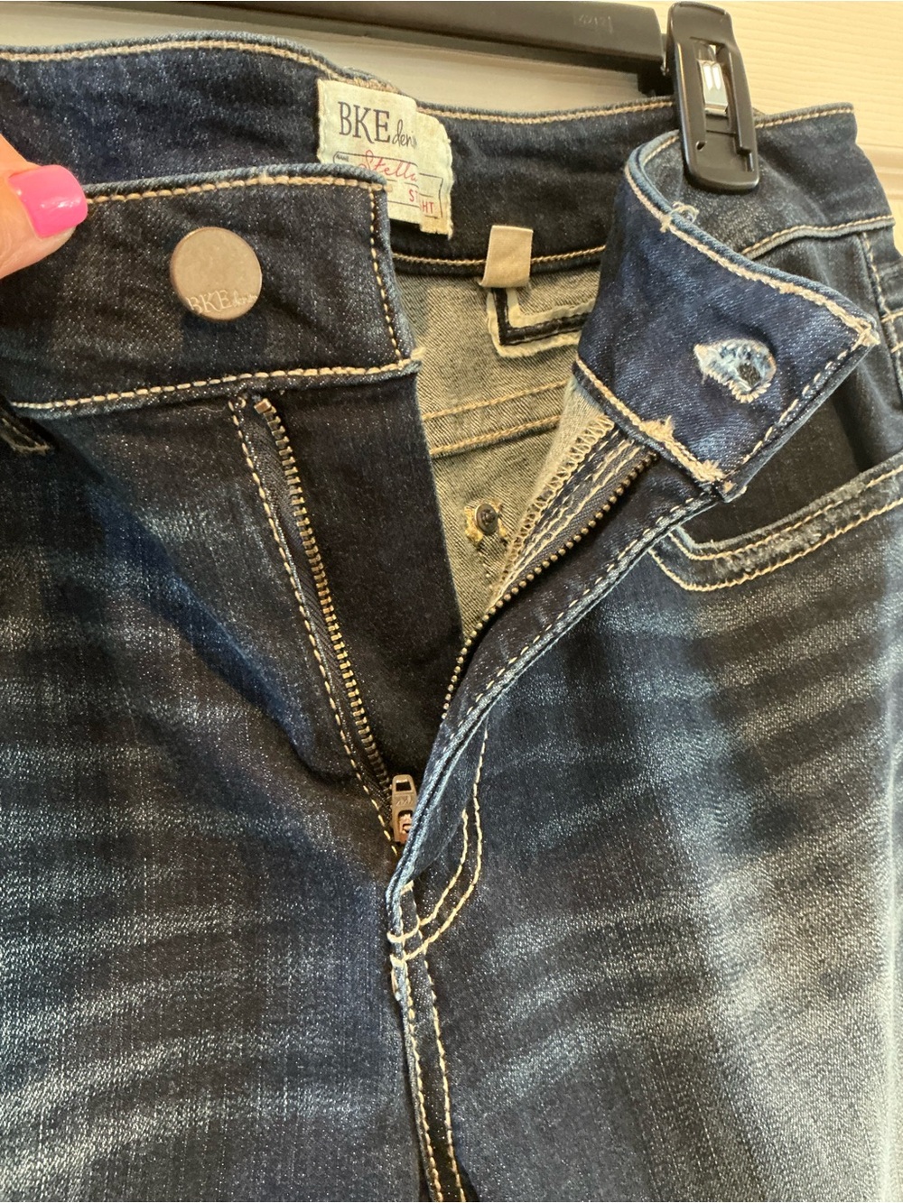 Buckle BKE Festival Stella Stretch Dark Wash Denim Straight Leg Rodeo Cowgirl 31 - Picture 6 of 16